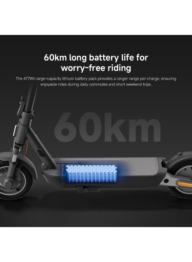 Mii Electric Scooter 5 pro, front and rear dual shock absorbers, 60km long battery life, 10-inch tubeless tires, 1000WMax. power, 22% Max. incline - Image 2